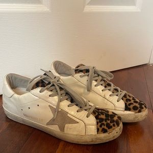Golden Goose Superstar low-top in Leopard White